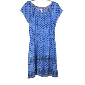 Old Navy blue dress with cinched waist